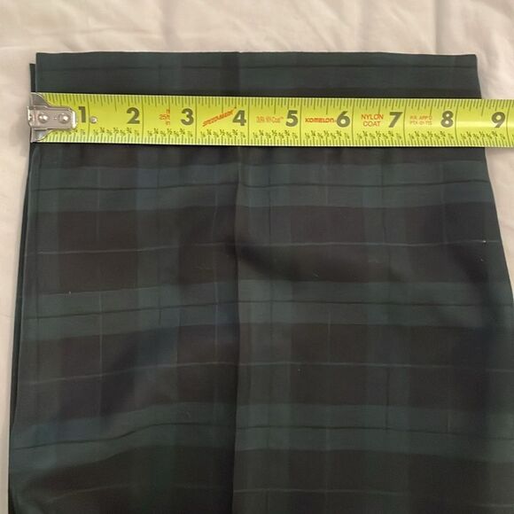 Lauren Ralph Lauren Green Tartan Plaid Trouser Pants Womens Size 36x24 Hemmed - Picture 8 of 12